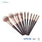 Synthetic Hair 12pcs Wooden Handle Makeup Brushes